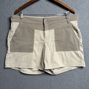 Prana Asha Stretch Womens Athletic Cargo Hiking Outdoor Camping Shorts Size 14